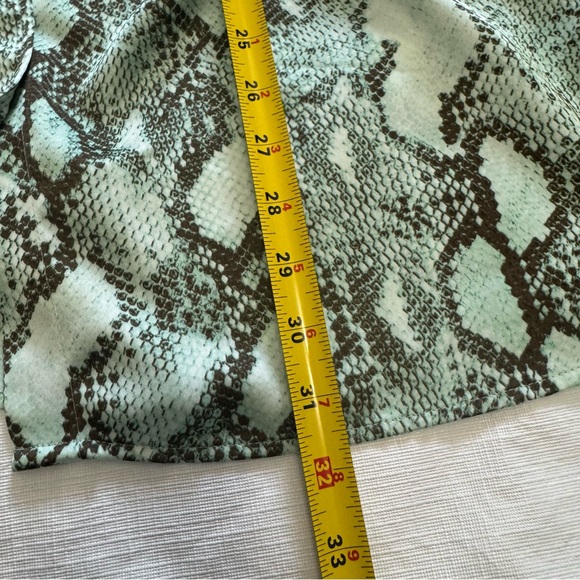 Ralph Lauren Snake Skin Long Sleeve Button Shirt Turquoise 3XL - Picture 8 of 10